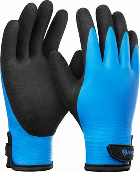 KAYGO Winter Waterproof Thermal Work Gloves, Double Latex Coated, Insulated Warm Liner For Cold Weather, KG145