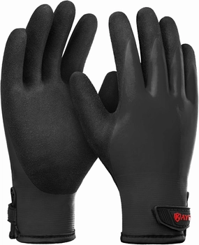 KAYGO Winter Waterproof Thermal Work Gloves, Double Latex Coated, Insulated Warm Liner For Cold Weather, KG145