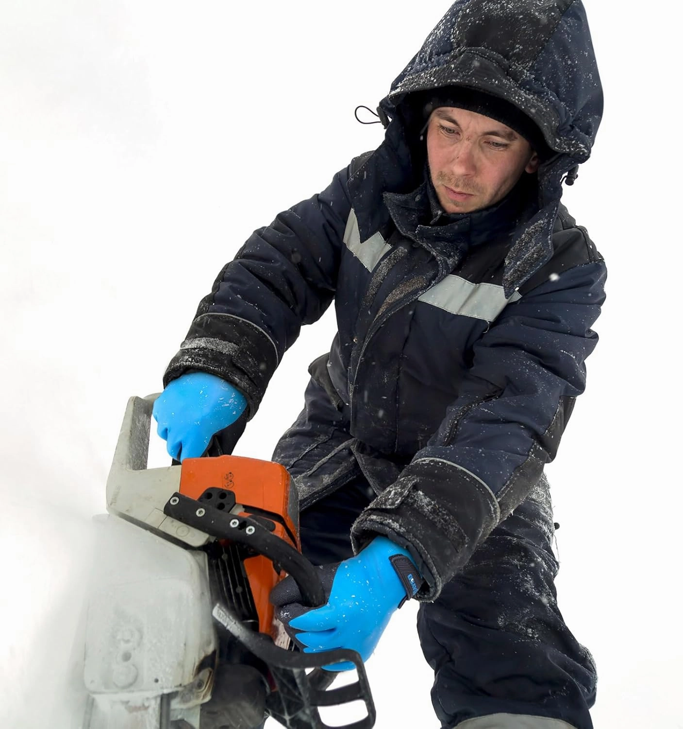 KAYGO Winter Waterproof Thermal Work Gloves, Double Latex Coated, Insulated Warm Liner For Cold Weather, KG145