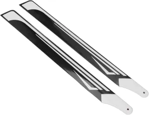 Keenso High Strength Dual Propellers for FlyWing FW450 V3RC Helicopter Replacement Parts, Stable and Performance with Plastic, 2PCS in Total