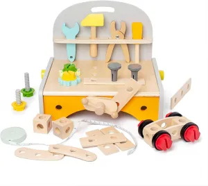 Kids Tool Bench,Wooden Tool Set for Toddles,Montessori Educational Preschool Toys ,Gifts for Boys Girls Age 3  Years Old