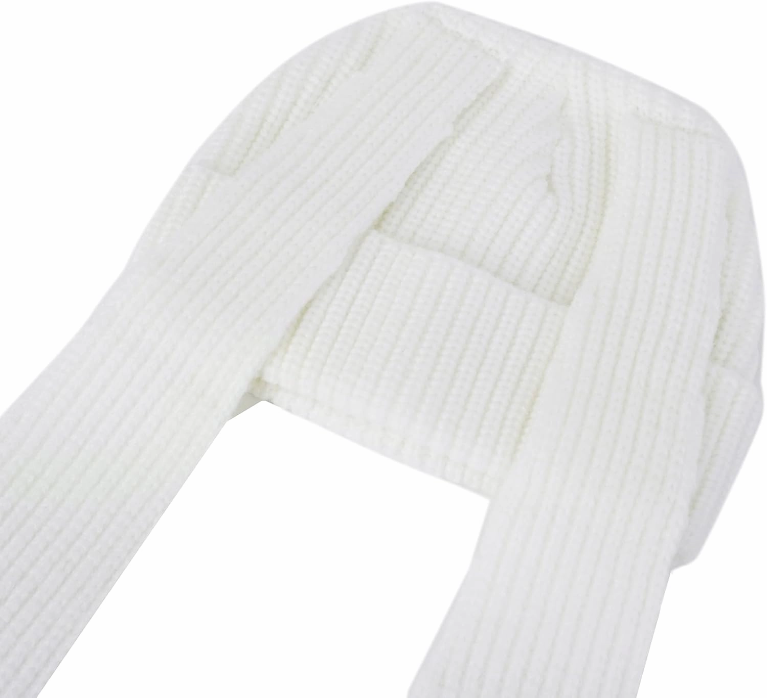 Knit Beanie Hats Cute Bunny Long Ears Funny Hat Fluffy Winter Cap Warm Knit Rabbit Crochet Skull Cap Outdoor Slouchy Hat