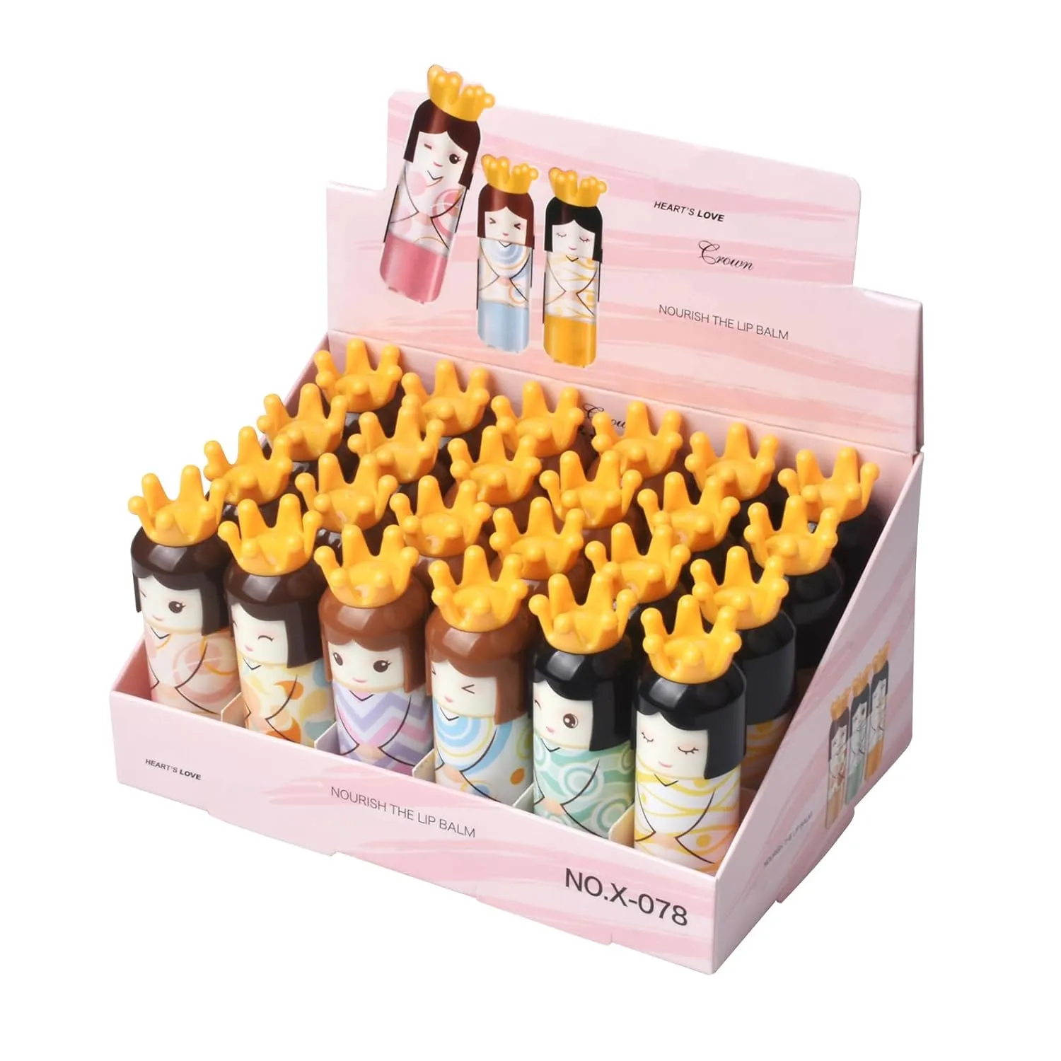 LAMUSELAND 24 Pack Lip Balm Bulk, Moisturizing Long-lasting Natural Lip Balm Lipstick Pack Lip Makeup Set Kit for Women Girls (Multi 05)