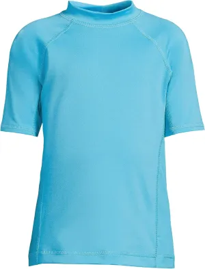 Lands' End Boys Short Sleeve UPF 50 Sun Protection Rash Guard