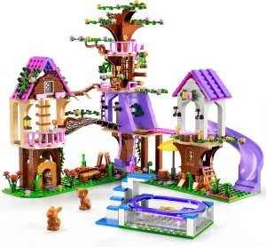 Large Size Tree House Building Blocks Set for Girls - 809PCS Bricks Forest Girl House Kit Toy, Camp Set with Animals and Pool, Birthday Gifts for Kids Girls Boys Age 8 9 10 11 12 