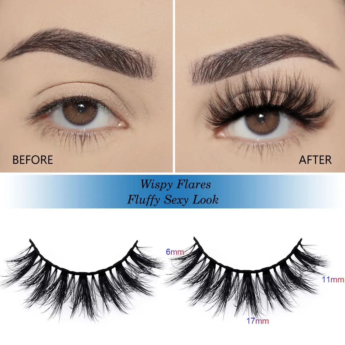 Lashes Bulk 50 Pairs Wholesale False Lash Pack Individual 15mm 18mm Full Eyelashes Fluffy Faux Mink Strip Eyelash with Glitter Cases