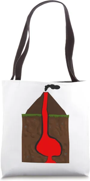 Lava Magma Eruption Geology Volcano Magma Tote Bag