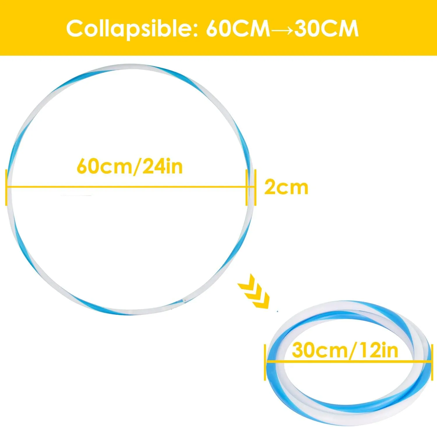 LED Hoop Dance Exercise Light Up Hoop for Adults Kids Children, Auto Color Changing Fitness Equipment,