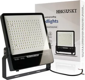 LED Stadium Flood Lights Outdoor, 150W IP66 Waterproof, Wall Mount - Super Bright for Sports Areas, Basketball & Football Courts, Parks, Garages, Billboards, and Architectural Facades.