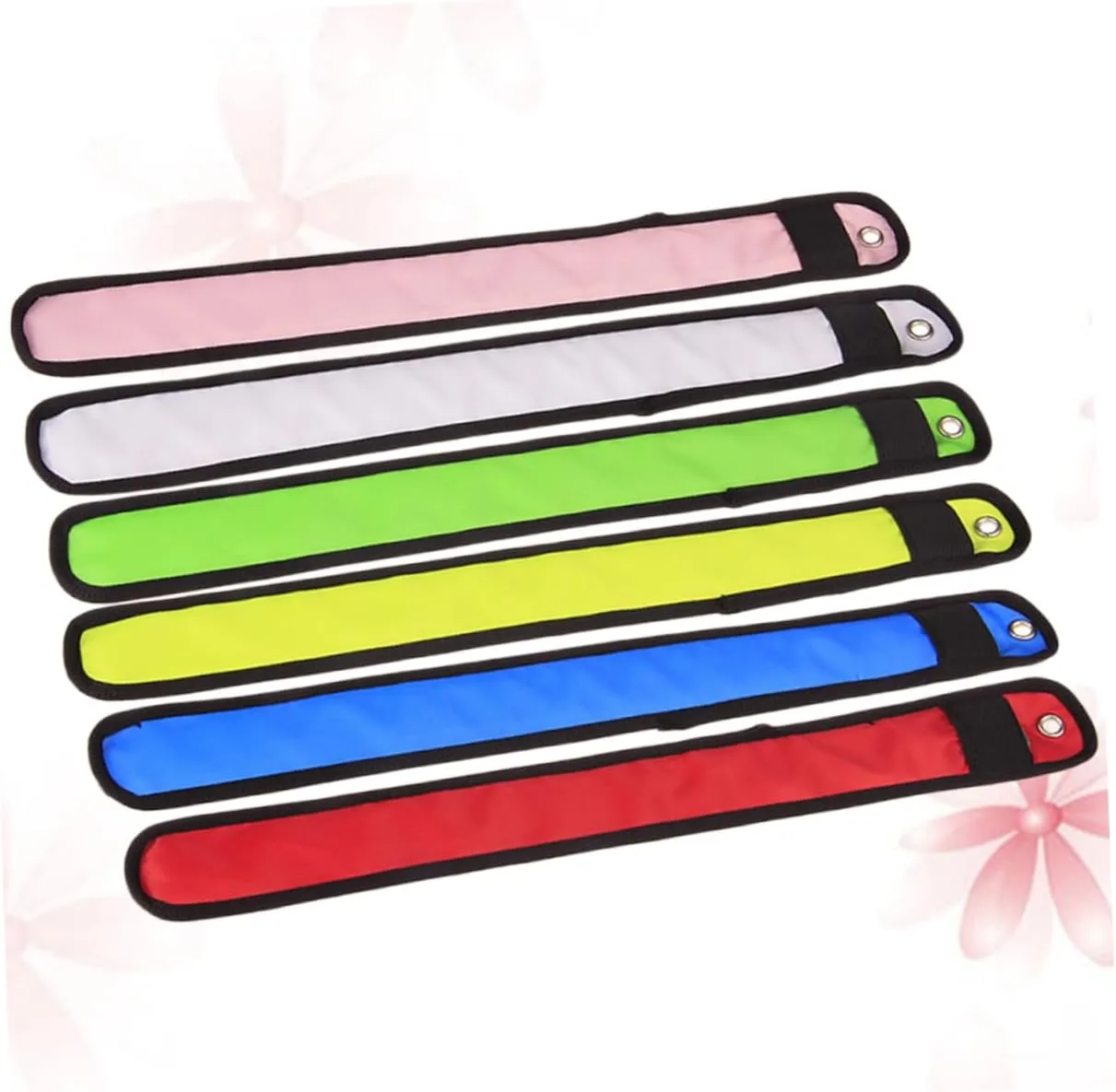 Led Wrist Strap Set 6pcs Armbands for Outdoor Running Reflective Lattice 3 Lighting Modes
