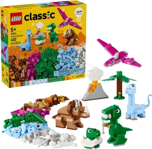 LEGO Classic Creative Dinosaurs Toy - Building Blocks Toy for Kids, Boys and Girls, Ages 5  - Learning and Educational Toy for Preschool - Gift Idea for Birthdays - 11041