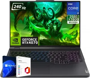 Lenovo Legion Pro 5i Gaming Laptop, 16" 2560x1600 WQXGA 240Hz, RTX 4070 8 GB GDDR6, Intel 14th Gen i9-14900HX, 64 GB DDR5 RAM, 2 TB SSD, WiFi 6E, Windows 11 Pro, Office Pro Lifetime License