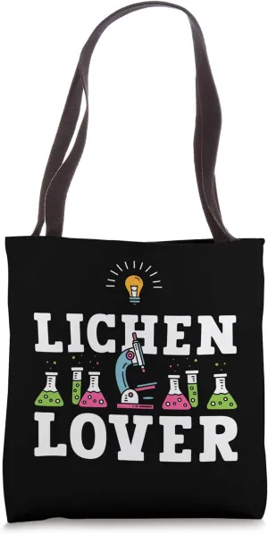 Lichen Lover Microscope Lichenologist Biology Researcher Tote Bag