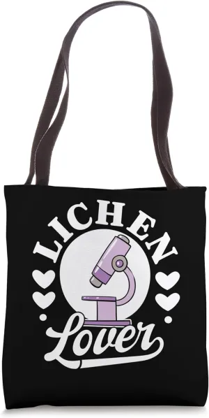Lichen Lover Microscope Lichenologist Biology Researcher Tote Bag