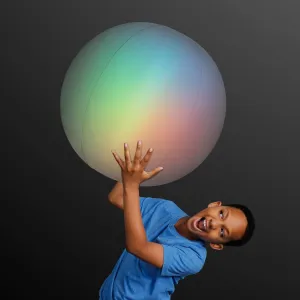 Light Up Jumbo Inflatable Beach Ball with Color Changing LED Lights (Set of 12)
