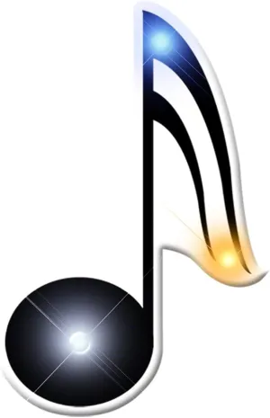 Light Up Music Note Flashing Blinking LED Body Light Lapel Pins (25-Pack)