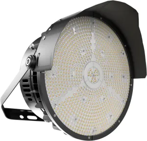 Lightdot 600W LED Stadium Lights with Reflector (Reduce Light Loss, Can Be Removed) 100-277V 90000Lm Commercial LED Sport Lights with US Hook/Bracket Mount for Sport Fields/Courts-1Pack