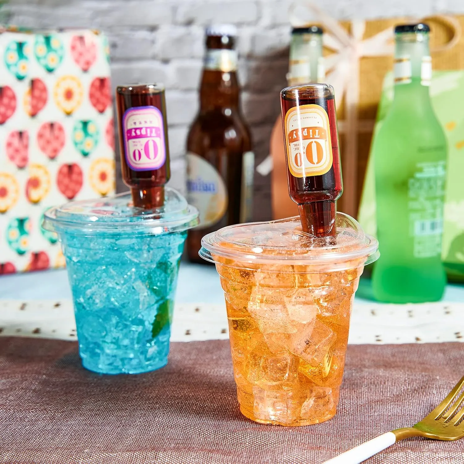 Lilymicky [100 PACK] 12 oz Clear Plastic Cups With Strawless Sip Lids, Disposable Plastic Cups With Sip Through Lids for Ice Coffee, Smoothie, Slurpee, or Any Cold Drinks