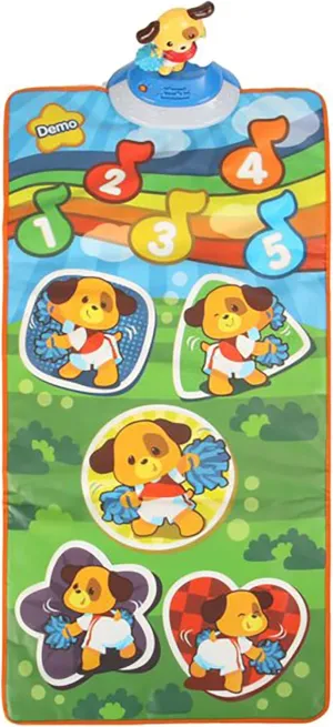 Little Virtuoso Dancing Dawgs Toddler Play Mat, Ages 18 Months to 5 Years