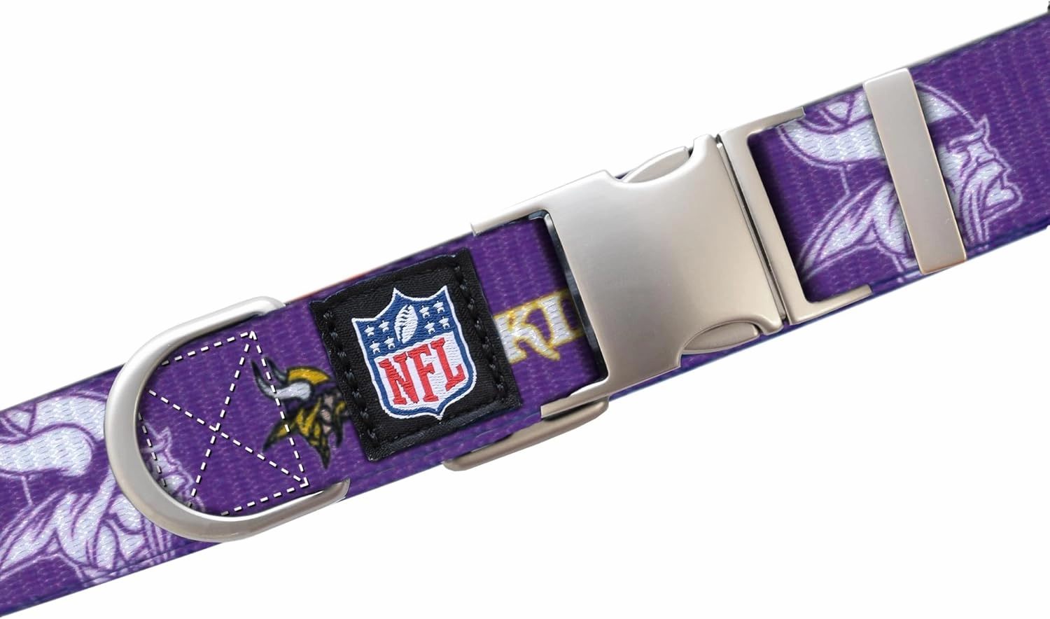 Littlearth NFL Unisex-Adult Premium Pet Collar | Durable All Metal Collar