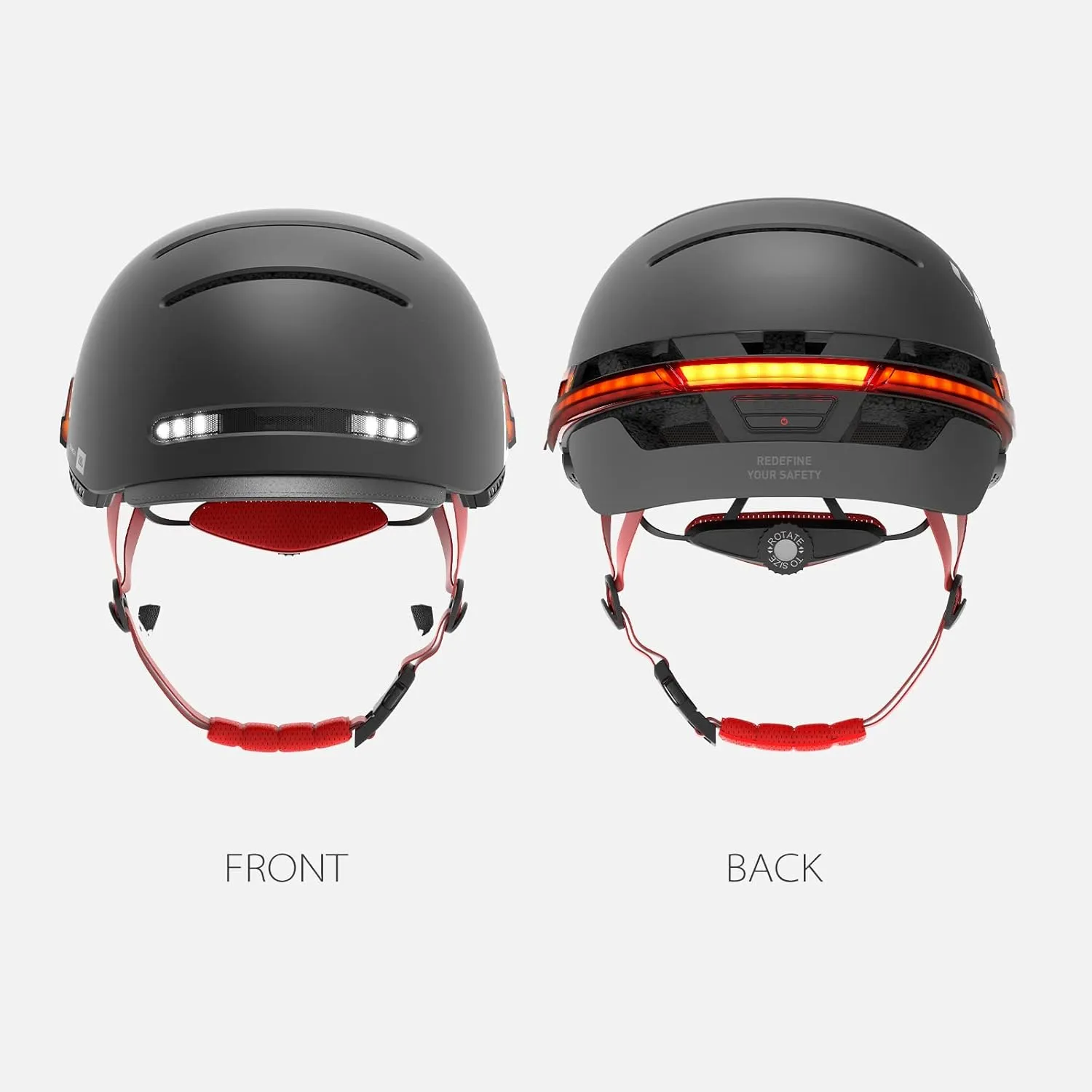 LIVALL BH51M NSO Smart Bluetooth Bike Helmet with Speakers & Built-in Microphone, CE CPSC Certified, Bike Helmet with Smart Turn Signals, Fall Detection, Bike Helmet with Visor for Adults Men Women