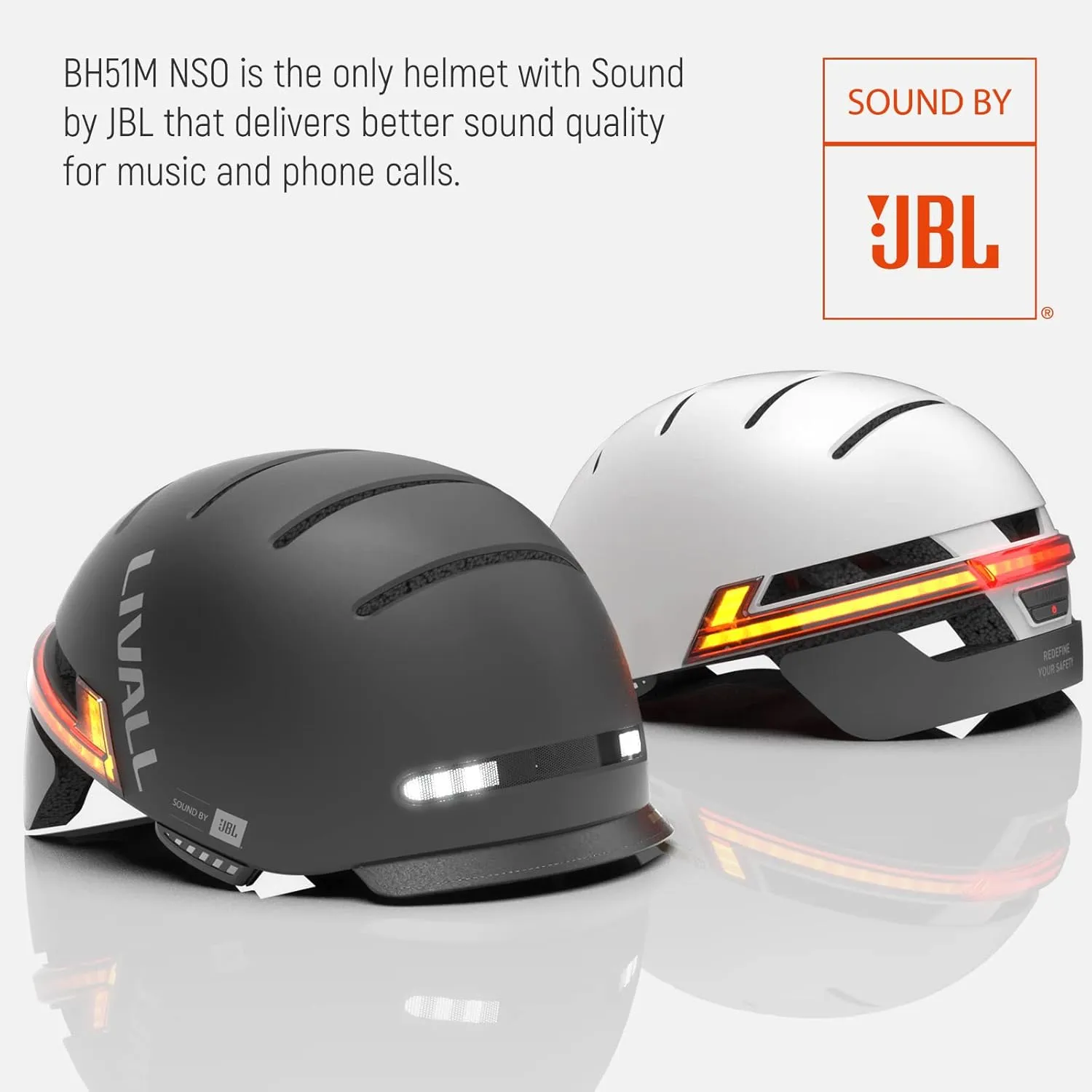 LIVALL BH51M NSO Smart Bluetooth Bike Helmet with Speakers & Built-in Microphone, CE CPSC Certified, Bike Helmet with Smart Turn Signals, Fall Detection, Bike Helmet with Visor for Adults Men Women