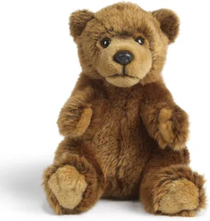 Living Nature Teddy Brown Bear Stuffed Animal | Fluffy Animal | Soft Toy Gift for Kids | 6 inches