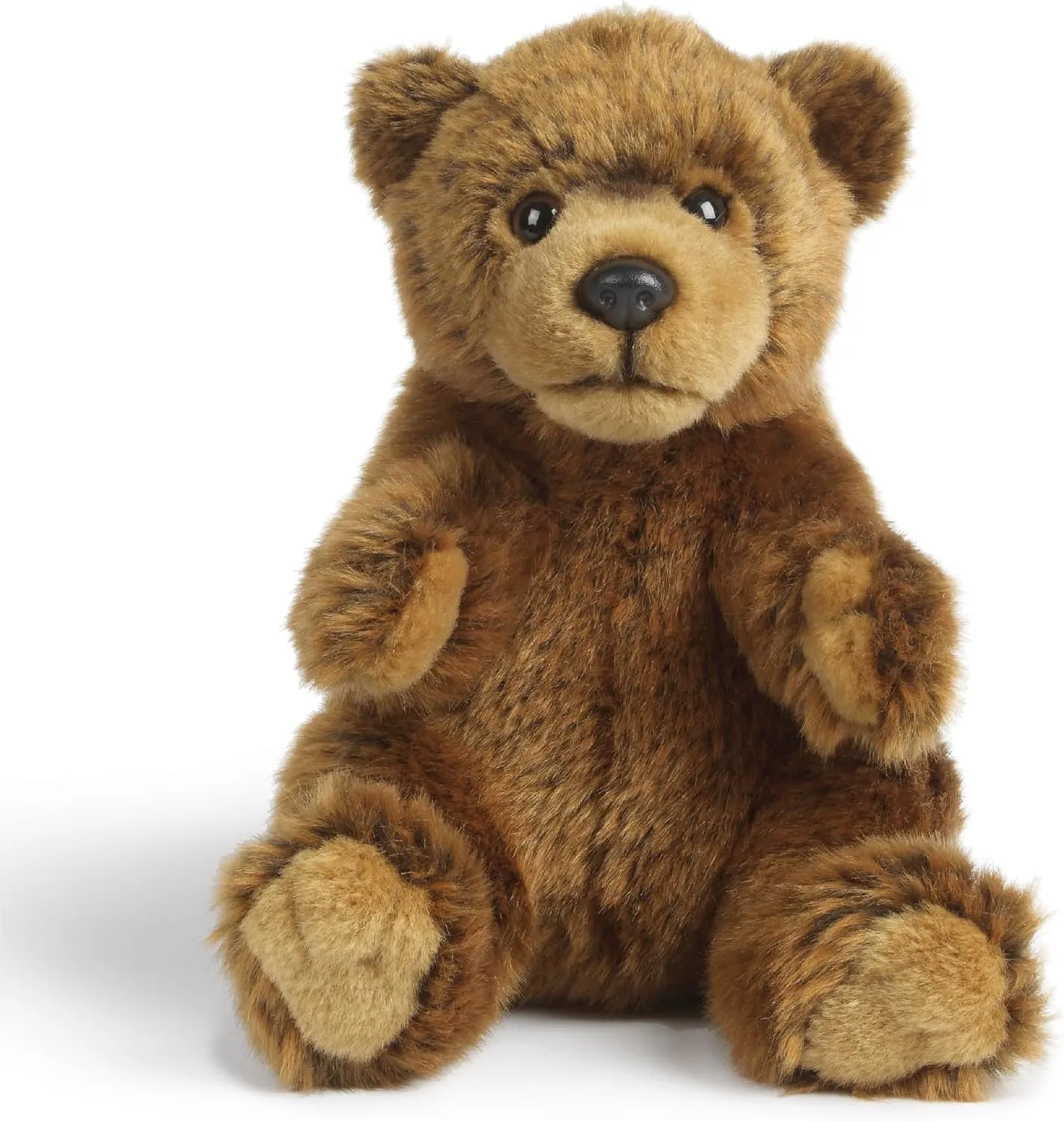 Living Nature Teddy Brown Bear Stuffed Animal | Fluffy Animal | Soft Toy Gift for Kids | 6 inches