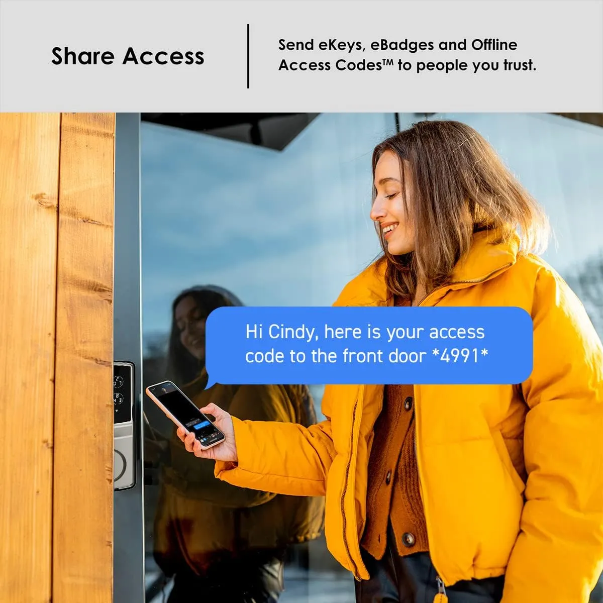 Lockly Secure Pro Wi-Fi Smart Door Lock, Keyless Entry with PIN Genie® Digital Keypad, 3D Biometric Fingerprint Sensor Front Door Lock Deadbolt, Voice Control & Auto Lock - Left Fingerprint Edition