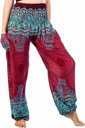 LOFBAZ Harem Boho Pants for Women Yoga S-4XL Plus Hippie Clothing PJ