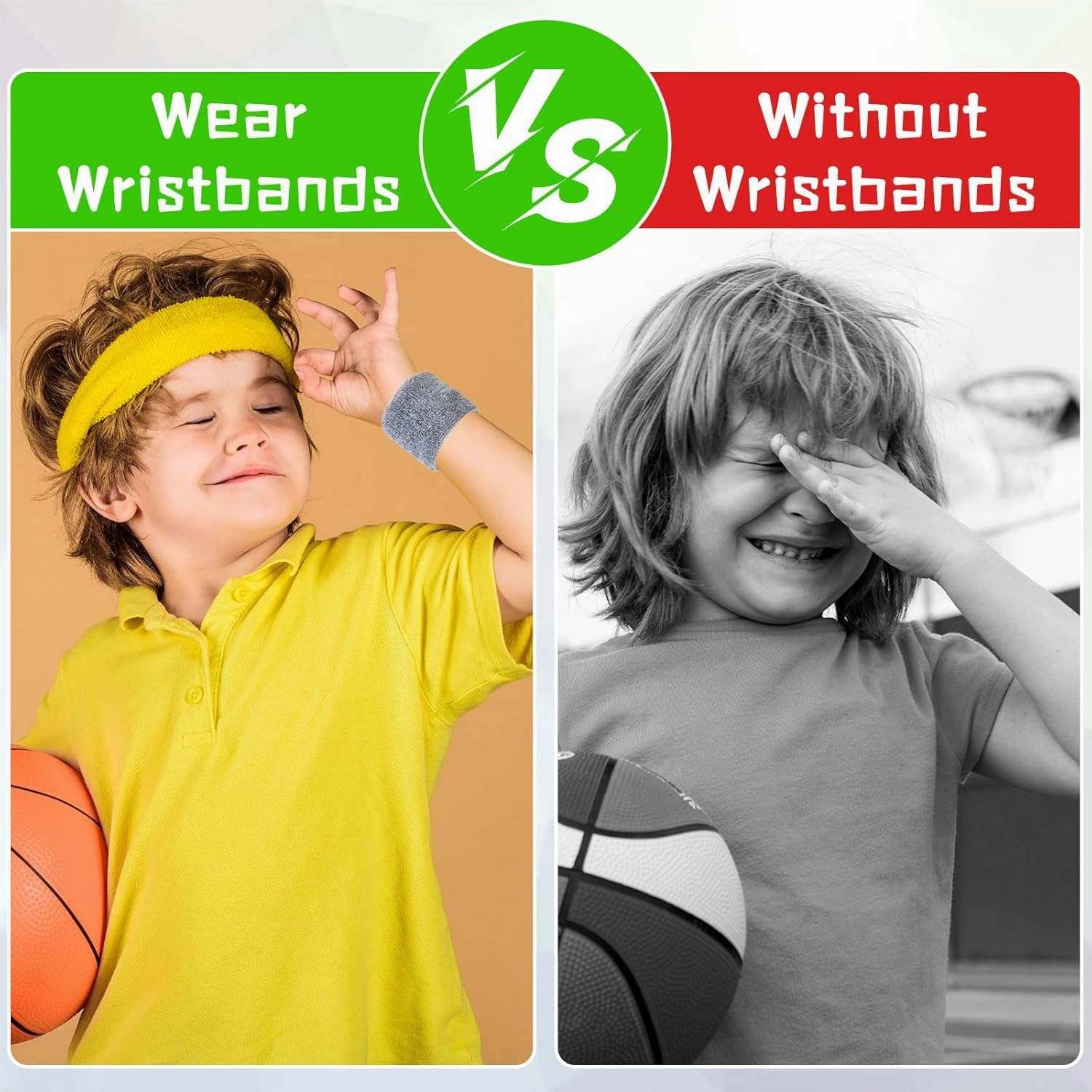 Lounsweer 72 Pcs Bulk Sports Wristbands - Sweatbands for Kids, Gifts, Party Favors, Athletics, and Fans
