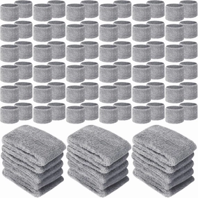 Lounsweer 72 Pcs Bulk Sports Wristbands - Sweatbands for Kids, Gifts, Party Favors, Athletics, and Fans