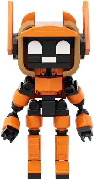 Love K-VRC Death Robot Building Toys Set for Kids, Boys, Girls and TV Fans, Comedy Anime Collection Smart Future Robot Action Figure Model Toys Cat Head Robot Building Blocks 142 Pieces
