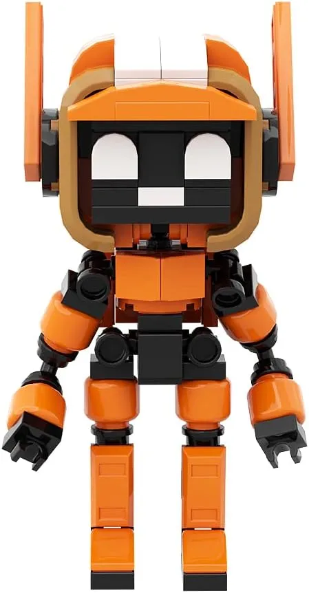 Love K-VRC Death Robot Building Toys Set for Kids, Boys, Girls and TV Fans, Comedy Anime Collection Smart Future Robot Action Figure Model Toys Cat Head Robot Building Blocks 142 Pieces