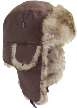 Lukitty Trapper Warm Russian Trooper Hat Winter Skiing Cap Women Men Windproof