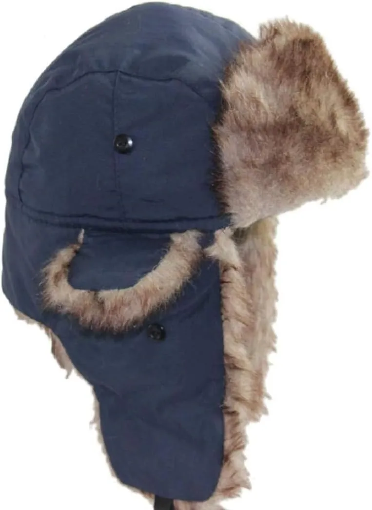 Lukitty Trapper Warm Russian Trooper Hat Winter Skiing Cap Women Men Windproof