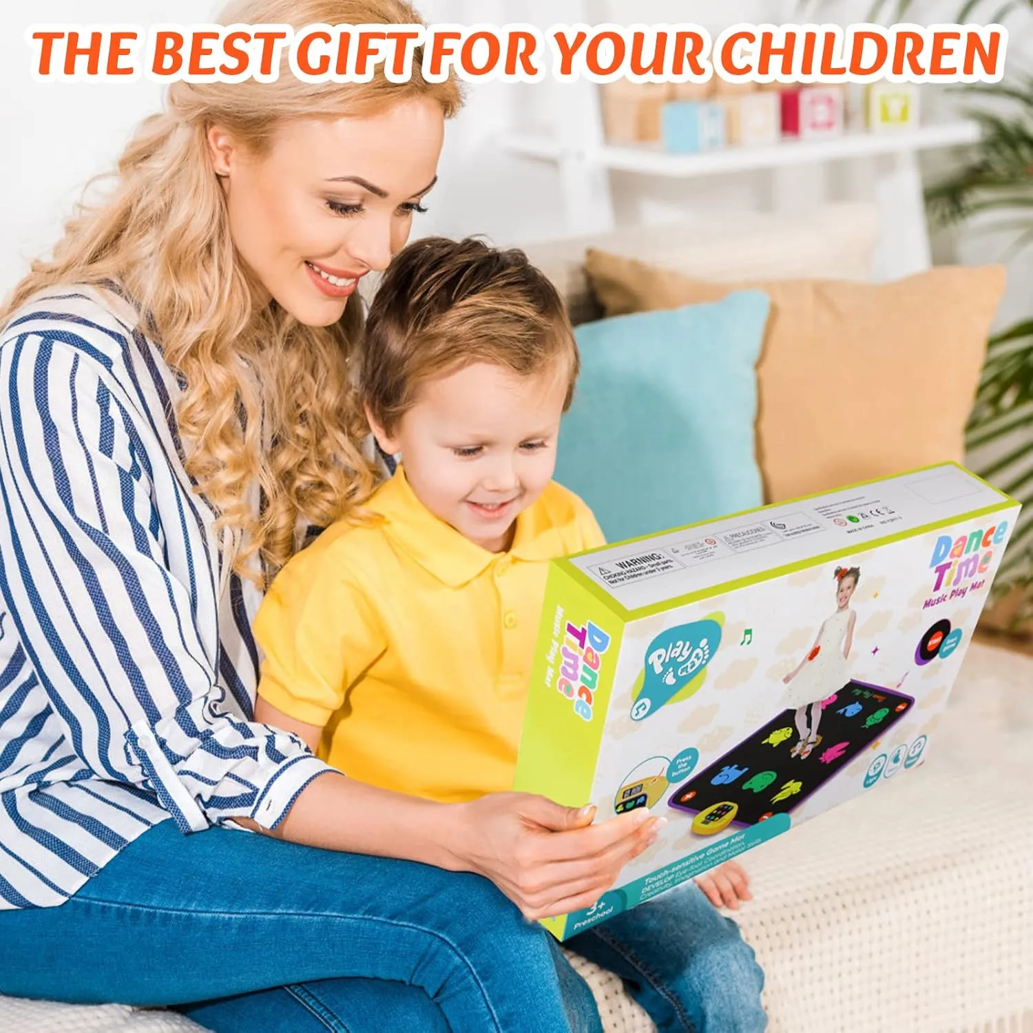 Luminous Dance Mat for Kids, Great Volume Control, Small Animal Dance Pad with 5 Gaming Modes, Large Size 35'' X 40'', Ideas Birthday Toys for Age 3  Year Old…