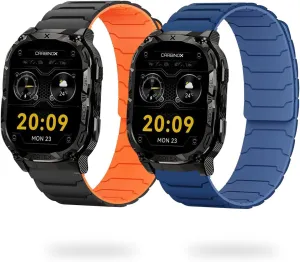 LYSANDRA Magnetic Watchband Compatible with Carbinox Blaze S, Silicone Sport Strong Magnet Strap for X-Ranger, Vortex, Vesta Smart Watch, Compatible with Round, Square Smart Watch