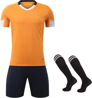 M2C Kids Soccer Uniform Athletic Jersey Shorts Socks Set