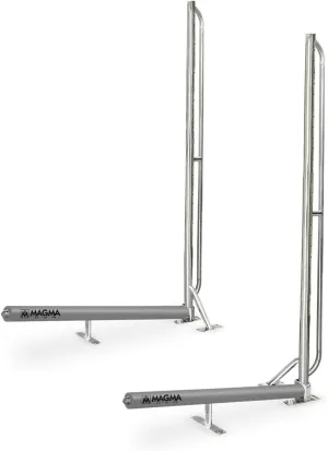 Magma Products, R10-1001 Storage Rack System Base Frame Kayak/SUP Dock Mounted, Polished Stainless Steel