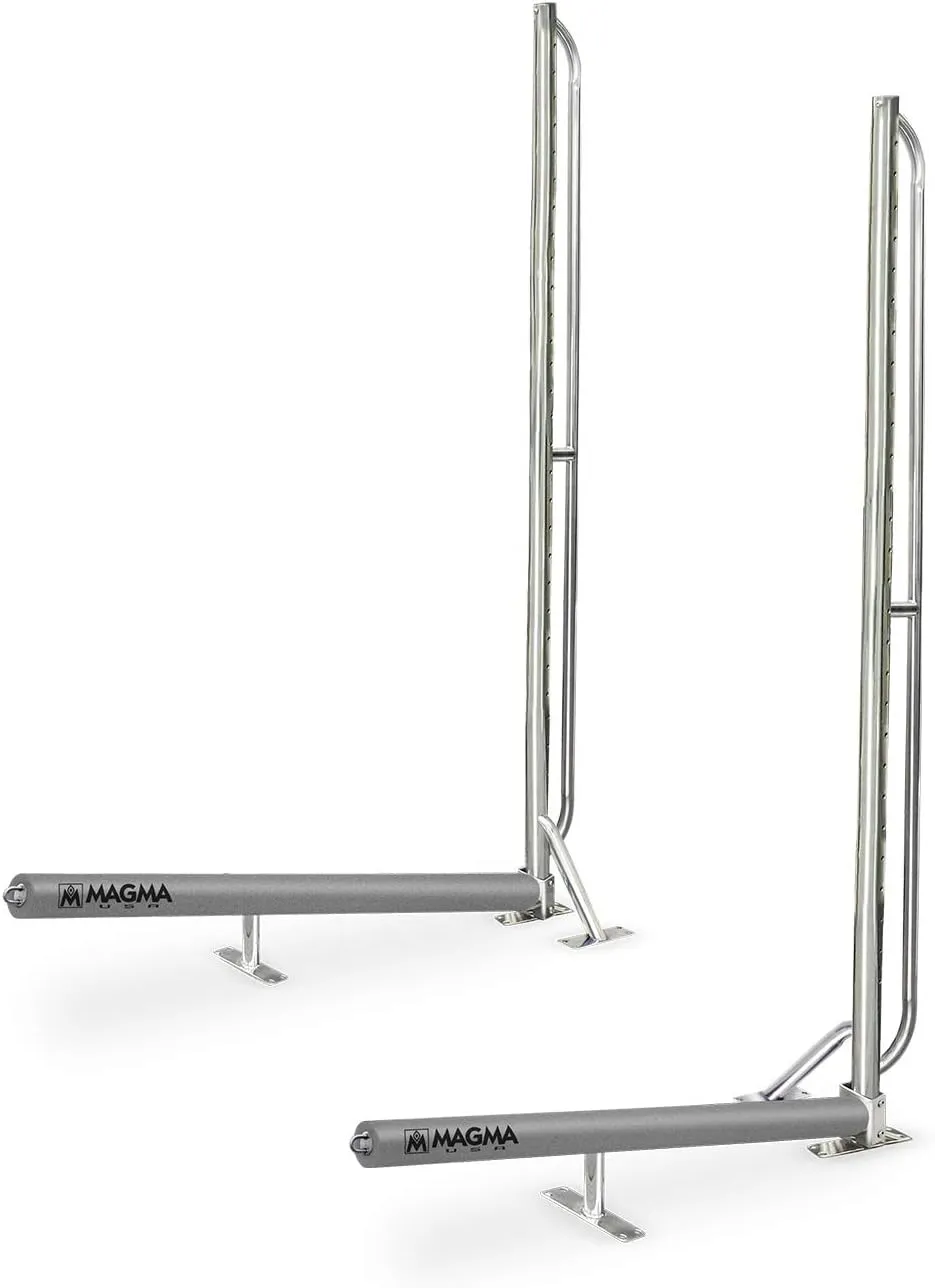 Magma Products, R10-1001 Storage Rack System Base Frame Kayak/SUP Dock Mounted, Polished Stainless Steel