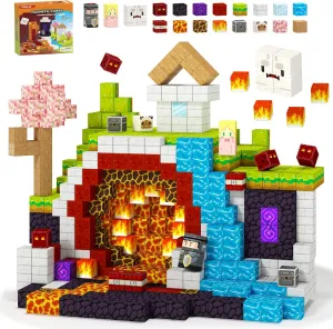 Magnetic Blocks-100PCS Magnetic Building Blocks, Magnet Toys Kids Build Cubes, Upgraded Sensroy Toys & Games, Christmas Birthday Gifts for Boys & Girls Ages 3 