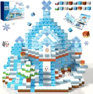 Magnetic Blocks, 120PCS Magnetic Building Blocks Magnet Cubes STEM Montessori Sensory Educational Toys for Kids Boys Girls Ages 3 4 5 6 7 8 9 10 Birthday Gifts