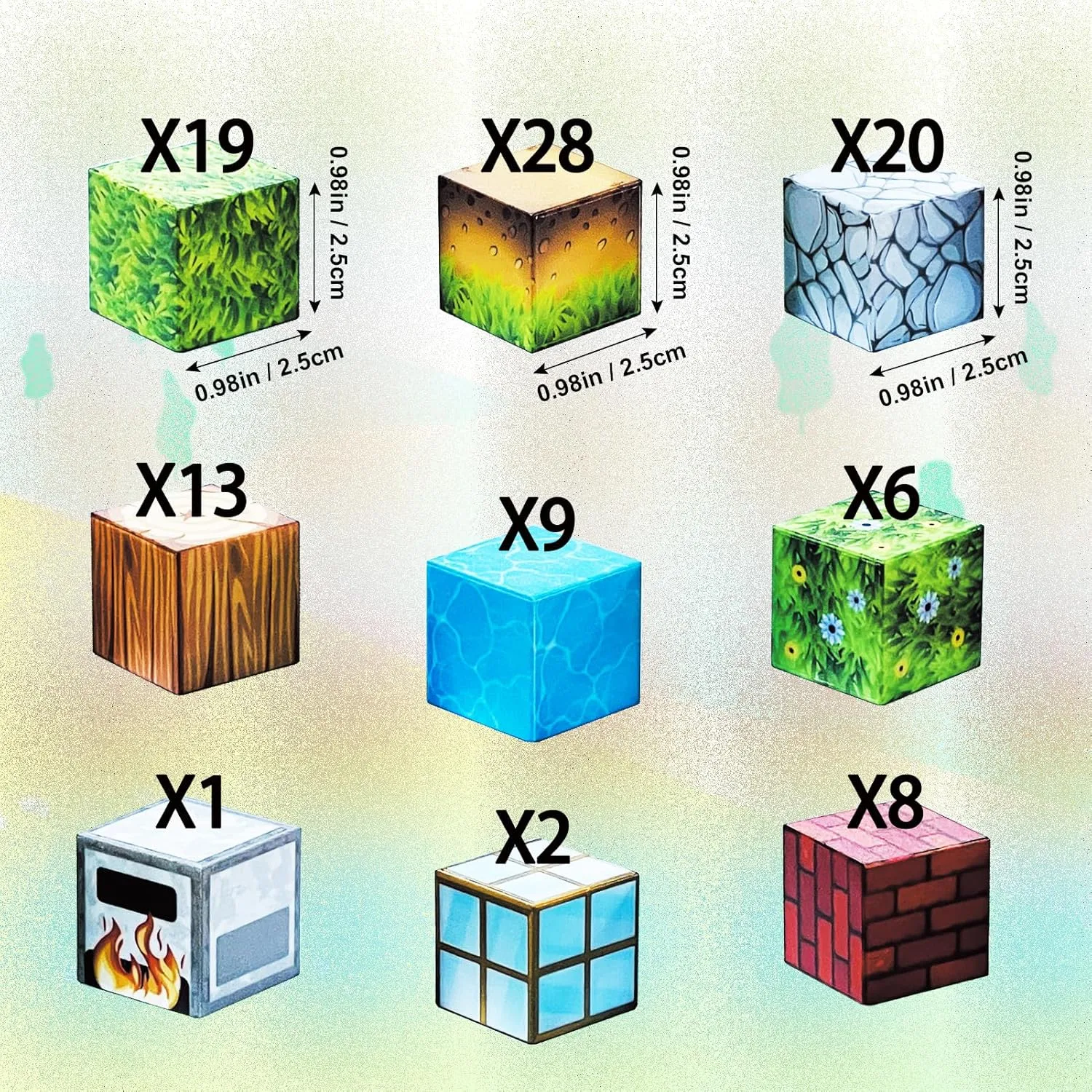 Magnetic Blocks-Build Mine Magnet World Sets,106Pcs Magnetic Tiles for Boys Girls Age 3-5 4-8 ,2.5CM Montessori Sensory Fidget Cubes Construction Toys for Kids 5-7,Kids Games Gift for 6-12 Years Old