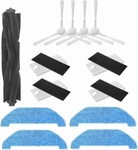 Main Side Brush Hepa Filter Mop Dust Bag,Compatible for Neabot NoMo Q11 Robot Vacuum Cleaner RS0030W Replacement Spare Parts Accessories (Color : 2Side Brush)