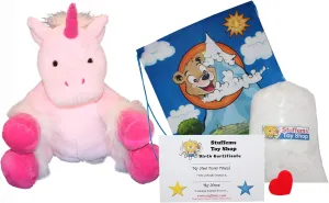 Make Your Own Stuffed Animal 16" "Star The Unicorn - No Sew - Kit with Cute Backpack!