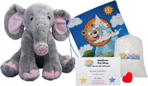 Make Your Own Stuffed Animal 16" "Trunks The Elephant - No Sew - Kit with Cute Backpack!