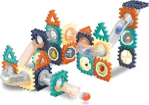 Marble Run for Kids Ages 3 and Up - 66 Piece Waffle Blocks & Toddler Marble Run Set - Educational Stem Building Toys with Marbles & Manipulatives for Hands-on Learning