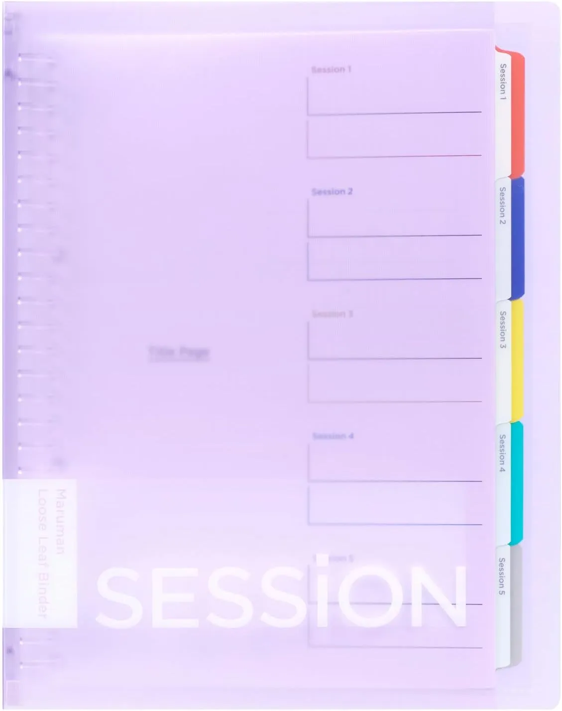 Maruman F310-30 Binder, Session, B5, 26 Holes, Light Purple