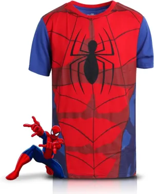 Marvel Avengers Spiderman Boys Shirts - Hulk Iron Man Captain America Thor Short Sleeve Graphic Tees for Toddler Boys & Kids